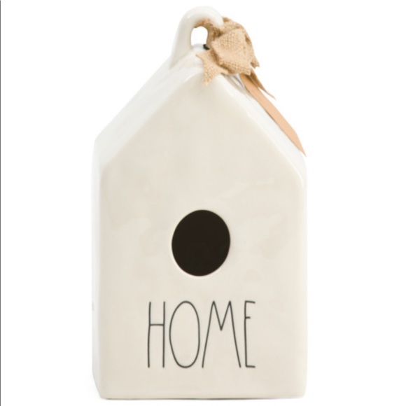 Rae Dunn Other - LAST ONE Rae Dunn Square Birdhouse Burlap Bow